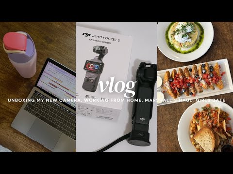 VLOG: unboxing the DJI Osmo Pocket 3 Creator Combo, girls date, Marshall's haul