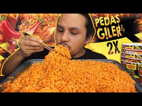 COME! COME! LETS WATCH MEEEEE EAT! (mukbang malaysia) MEGGI PEDAS GILE 2X PEDAS