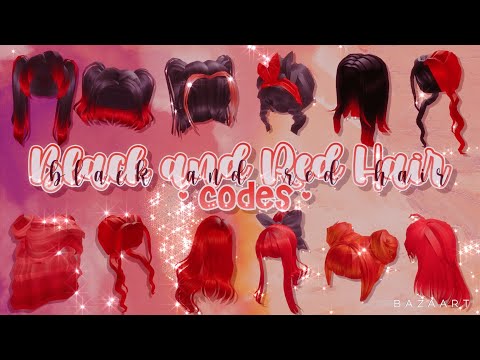 Code For Black And Red Hair Roblox 07 2021 - red hair for roblox