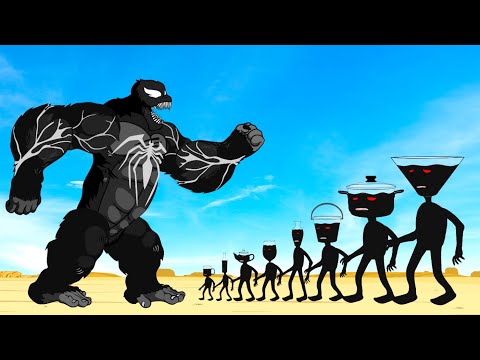 Evolution Of VENOM KONG Vs Evolution Of MONSTER RADIATION: Returning From The Dead SECRET - FUNNY