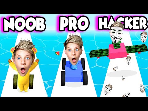NOOB vs PRO vs HACKER in Car Craft.IO! Prezley