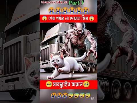 বাচ্চা কে বাঁচাবে?😭😭বিড়ালের, দুঃখের গল্প পার্ট 2 ||#cat #animals#Zombie#shorts