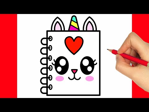 HOW TO DRAW A NOTEBOOK EASY