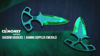Shadow Daggers Gamma Doppler Emerald Gameplay video