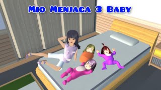 Mio Menjaga 3 Baby | Drama Sakura School Simulator