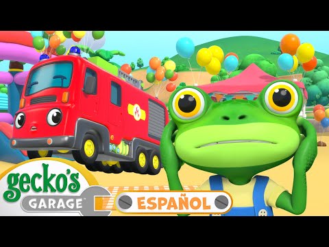 Problemas en la fiesta de cumpleaños 🎈 | 🐸 Garaje de Gecko | Carros para niños | Vídeos educativos