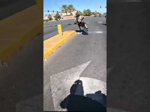 Biker gets shot at after hitting the side view mirror #shocked #reels #shorts #shortsvideo #fyp #usa