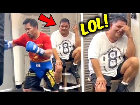 ⚠️BUBOY REACTS TO MANNY PACQUIAO K.O POWER ON HEAVY BAG! *LEAKED CAMP FOOTAGE*