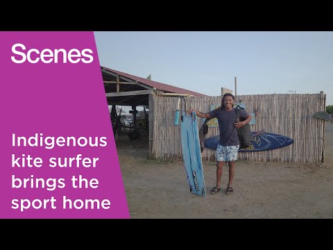 YouTube video thumbnail: Watch: The Kitesurfer Inspiring Colombia's Indigenous Wayuu Tribe
