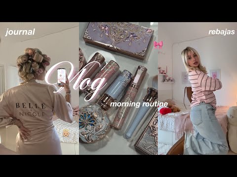 👼🏼VLOG {morning routine, rebajas 2025, journal, makeup essentials…}🤍