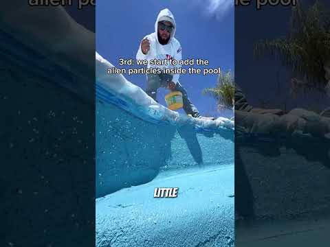 How We Build an Alien Pool — Full Process Revealed #poolbuild #luxurypool #satisfying #poolhacks