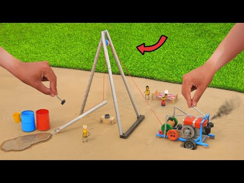 diy tractor mini borewell drilling machine | boring machine | @MiniCreative1 | keepvilla