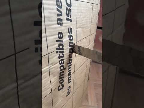 Isolation d’un mur avec système optima partie 2 #optima #isover #plaquiste #renovation #travaux