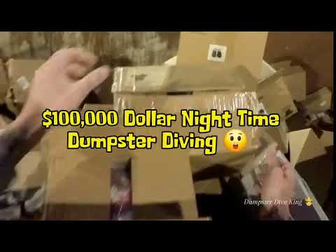 Dumpster Diving in the dark for over $10,000 in product! Part 1