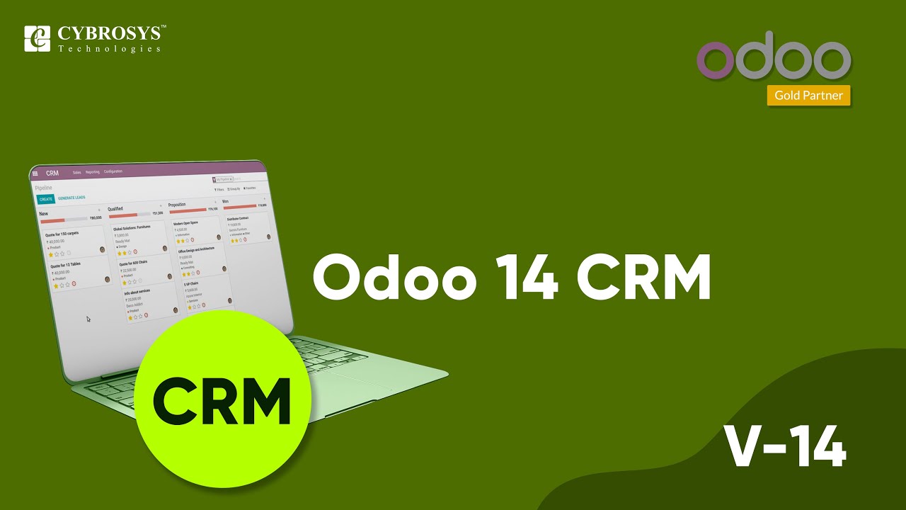 Odoo 14 CRM | Customer Relationship Management in Odoo 14 | Odoo CRM Demo | 3/16/2021

Odoo 14 CRM: When our business expands, keeping track of the demands and serving clients becomes more and more difficult.
