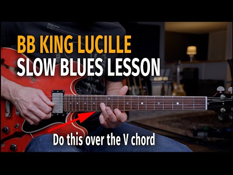 BB King Slow Blues Lick Combining Major and Minor