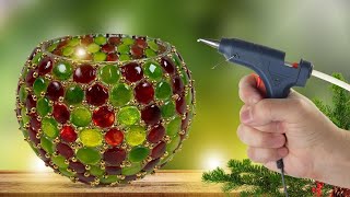 GEMAS CASERAS que imitan CRISTAL !!!! 💡 𝙩𝙧𝙖𝙣𝙨𝙥𝙖𝙧𝙚𝙣𝙘𝙞𝙖 𝙚𝙣 𝙪𝙣 𝘼𝙙𝙤𝙧𝙣𝙤 𝙉𝙖𝙫𝙞𝙙𝙚ñ𝙤 🎄