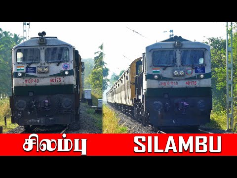 SAME DIESEL LOCOMOTIVE with UP and DOWN TRAINS !! SILAMBU SUPERFAST Express | Indian Railways