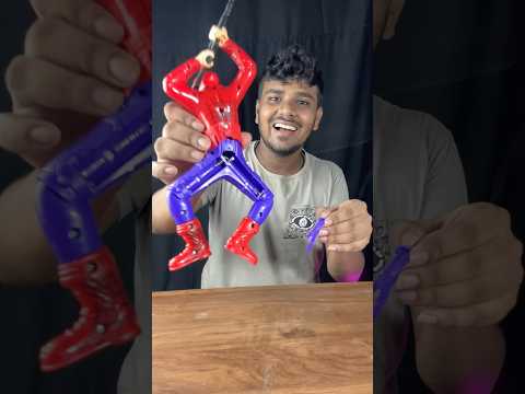 Repairing Spiderman toy #experiment #electrical #shorts ￼