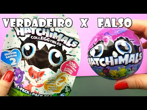 Abrindo Hatchimals Verdadeiro e Falso! Tem Diferença?