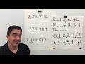 Rounding Numbers to the Nearest Hundred Thousand