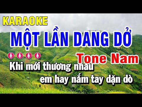 Karaoke Một Lần Dang Dở  Nhạc Sống Tone Nam | Huỳnh Anh