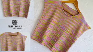 Cómo Tejer una Camiseta Ideal para Verano: Tutorial Paso a Paso 🌺 Parte 3