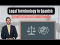 Terminología Legal Española y Enmiendas