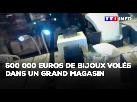 Cambriolage : 500 000 euros de bijoux volés dans un grand magasin｜TF1 INFO