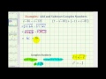 Adding and Subtracting Complex Numbers