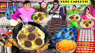 Weird Food Oreo Omelette Eating Challenge Weird Indian Street Food Hindi Kahani Hindi Moral Stories