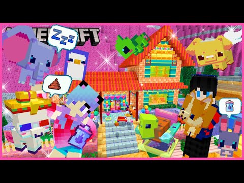 Minecraft สร้างบ้านสัตว์เลี้ยงสุดวุ่นวายแต่น่ารักอ่ะ minecraft pets collection