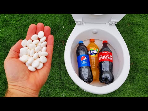 EXPERIMENT !! Toilet VS Coca Cola, Fanta, Pepsi and Mentos