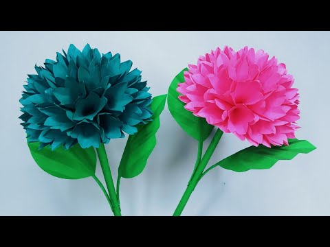 Paper flower || Easy Paper Flower || kagojer ful  || Paper Flower Making Tutorial  || কাগজের ফুল