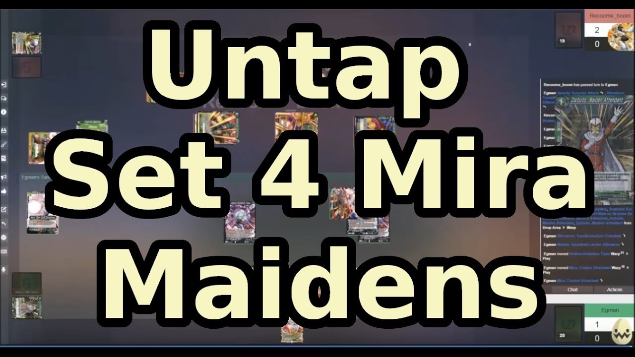 Untap Set 4 Mira Maidens Match (Dragon Ball Super Card Game)