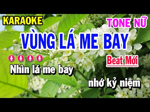 Karaoke Vùng Lá Me Bay | Nhạc Sống Tone Nữ | Huỳnh Anh