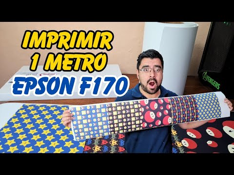 ✅ IMPRIME HASTA 1 Metro de Papel con la Epson F170 para Sublimación 🔥 Tutorial 2025