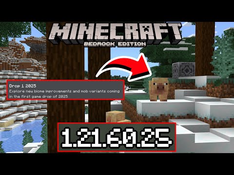 MINECRAFT PE 1.21.60.25 - NOVA AMBIENTAÇÃO, VARIANTE DE MOB E MAIS | PRIMEIRA BETA DA VERSÃO 1.22?