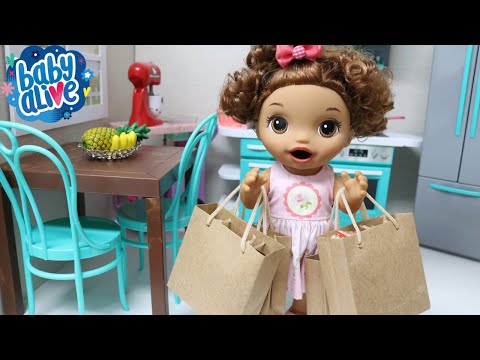 BABY ALIVE MANU FEZ COMPRAS NO MERCADO PRA MAMÃE