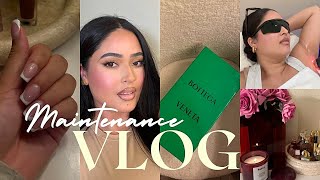 MAINTENANCE VLOG 🤎 I'M BACK...GETTING BOTOX, LIP FLIP + LASER + SELF CARE + LUXURY FALL HAUL + GRWM!
