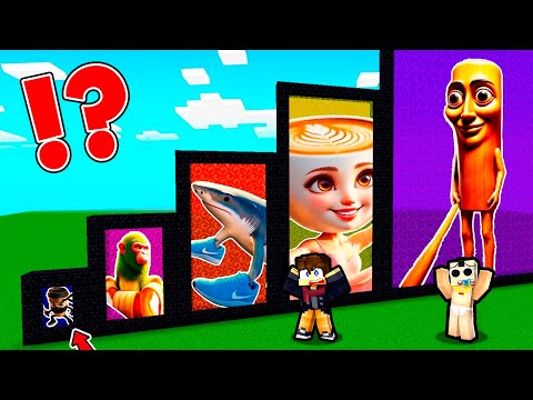 Ne CHOISISSEZ pas le mauvais PORTAILS des BRAINROTS sur Minecraft ! ( ou mourrez )