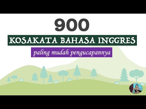 900 kosakata Bahasa Inggres | paling mudah pengucapannya