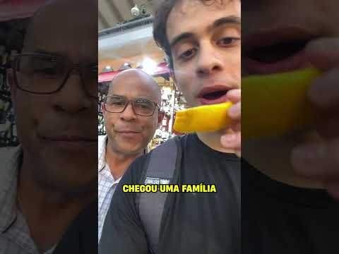 Provando comidas no Mercadão de São Paulo #shorts
