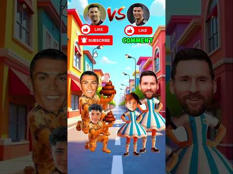 Messi will choose diamonds or poop?😂 | Messi Ronaldo Neymar | #football #cr7 #shorts 