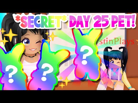 DAY 25 *FREE* SECRET PET REVEAL!!!!!! in Adopt Me! (roblox)