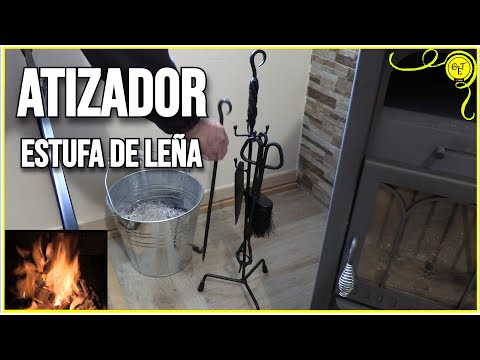 Atizador para chimenea o estufa de leña personalizado