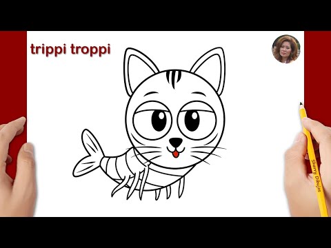 Como dibujar a Trippi Troppi facil | Cómo dibujar Brainrot | Dibujos Felices