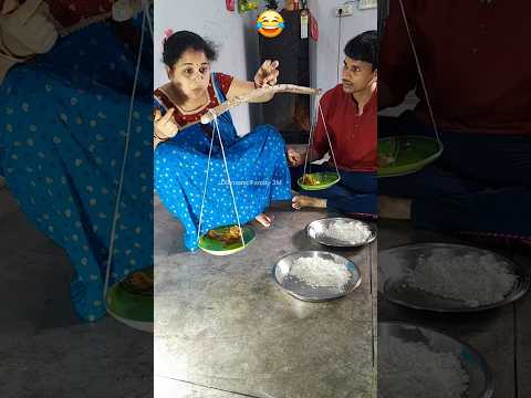 Crazy Husband & wife ๐ Watch end #shorts #viralvideo #funny #comedy #trending