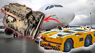 Aircraft Tug Tractor Diesel Engine Disassemble For Rebuild || Diesel Engine Restoration