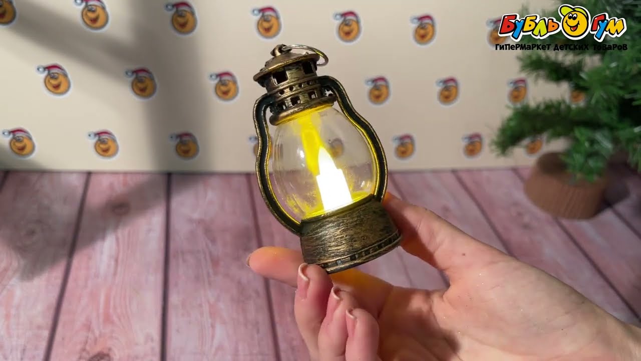 Декор светодиодный лампа с эффектом потертостей 9см - видео